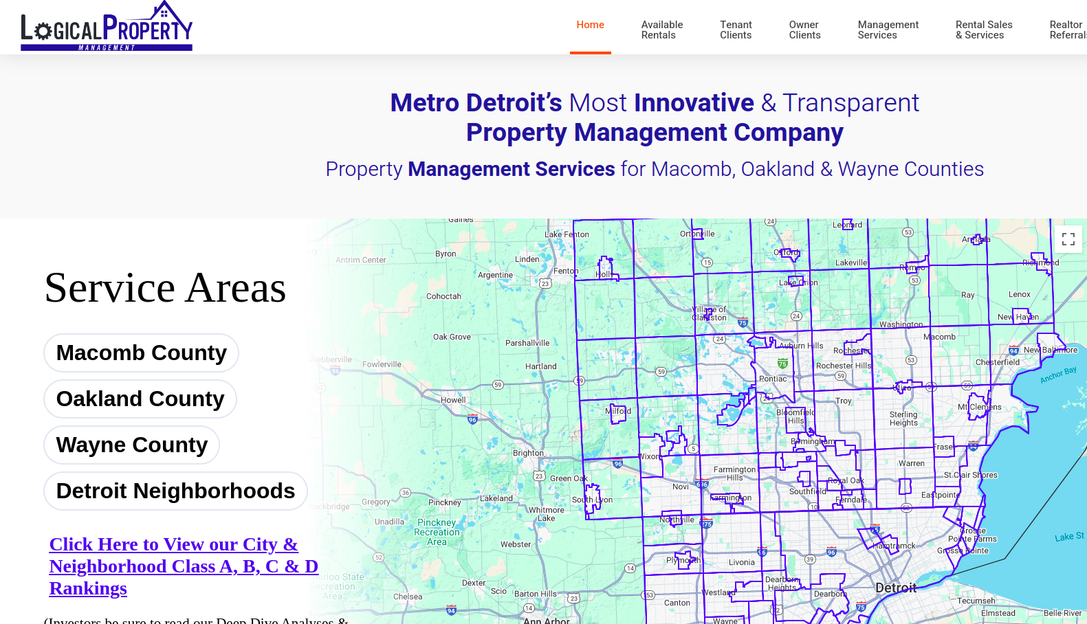 Logical Property Management - Google maps integration, Map data management, QGIS map manipulation.